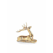 Load image into Gallery viewer, Large Gold Deer Looking Ahead, Sitting Deer & Small Deer