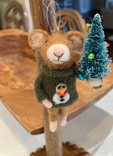 Load image into Gallery viewer, Sugarboo Felt Holiday Mouse Ornaments