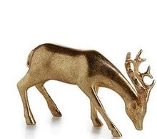 Load image into Gallery viewer, Large Gold Deer Looking Ahead, Sitting Deer & Small Deer