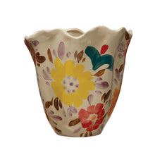 Load image into Gallery viewer, Hand-Painted Stoneware w/ Florals, Multi Color