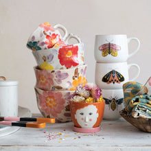 Load image into Gallery viewer, Hand-Painted Stoneware w/ Florals, Multi Color