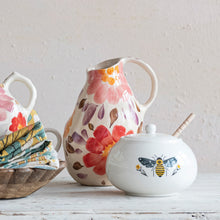 Load image into Gallery viewer, Hand-Painted Stoneware w/ Florals, Multi Color