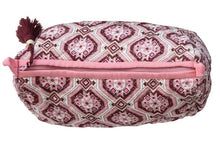 Load image into Gallery viewer, Cotton Slub Block Printed Zip Pouch with Tassel