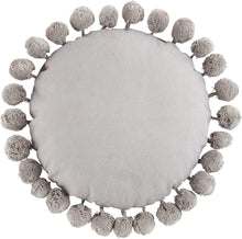 Load image into Gallery viewer, Mud Pie Round Pom Pillow