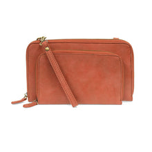 Load image into Gallery viewer, Brushed Mini Convertible Zip Around Wristlet