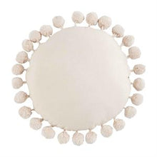 Load image into Gallery viewer, Mud Pie Round Pom Pillow