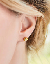 Load image into Gallery viewer, Spartina Slash Ball Stud Earrings 7mm Gold
