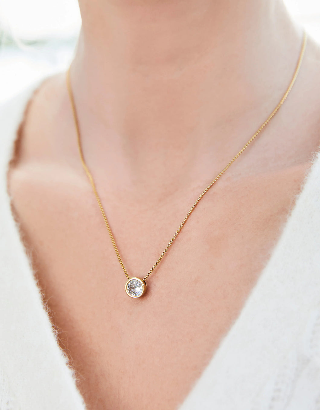 Spartina Splash Lighthouse Necklace Cubic Zirconia 18