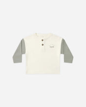 Load image into Gallery viewer, Quincy Mae Longsleeve Henley Tee Laurel
