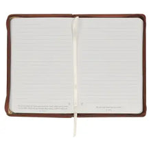 Load image into Gallery viewer, Amazing Grace Natural Canvas &amp; Brown Faux Leather Journal
