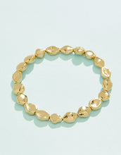 Load image into Gallery viewer, Spartina Splash Burke Beach Stretch Bracelet Gold Pearls
