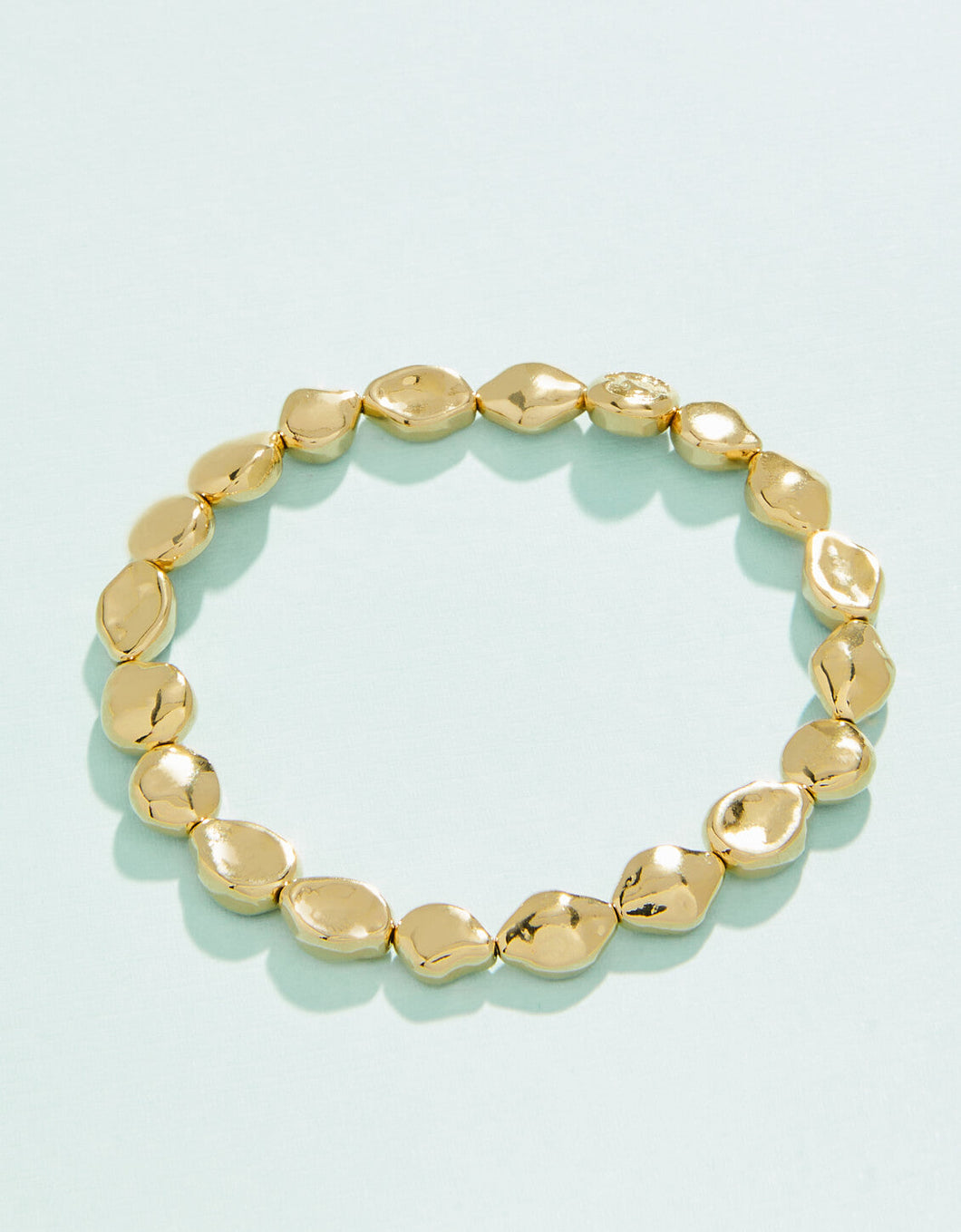 Spartina Splash Burke Beach Stretch Bracelet Gold Pearls