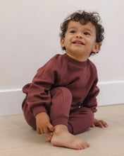 Load image into Gallery viewer, Quincy Mae Pocket Sweatshirt Black Cherry
