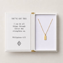 Load image into Gallery viewer, Lenny &amp; Eva Storytellers Necklace-Philippians 4:13
