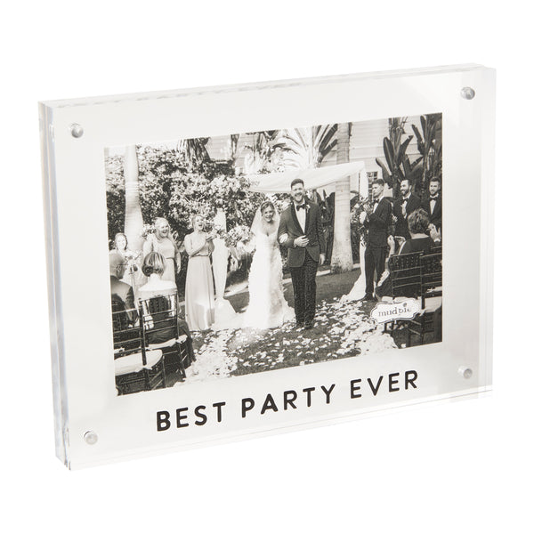 Mud Pie Best Party Ever Acrylic Frame