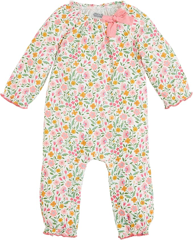 Mud Pie Baby Girl Ditsy Floral Bamboo