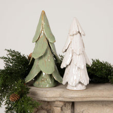 Load image into Gallery viewer, Handmade Stoneware Tree, Mint Glaze
