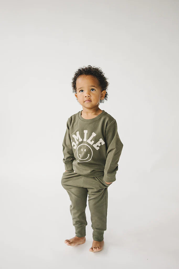 Mebie Baby Olive Smile French Terry