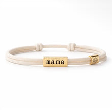 Load image into Gallery viewer, Lenny &amp; Eva Sentiment Cord Bracelet-Mama, Ivory
