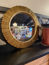 Load image into Gallery viewer, Two’s Company Gold Leaf Wall Mirror
