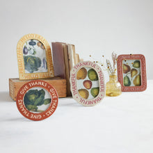 Load image into Gallery viewer, Hand-Painted Embossed Stoneware Photo Frame
