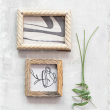 Load image into Gallery viewer, Hand-Carved Mango Wood Photo Frame
