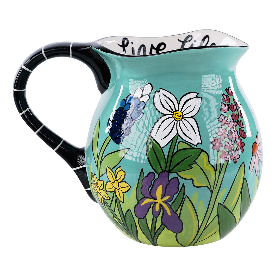 Live Life In Full Bloom Pitcher