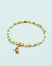Load image into Gallery viewer, Spartina Slash Tennis Racket Stretch Bracelet Lime

