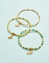 Load image into Gallery viewer, Spartina Slash Tennis Racket Stretch Bracelet Lime
