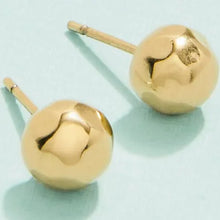 Load image into Gallery viewer, Spartina Slash Ball Stud Earrings 7mm Gold
