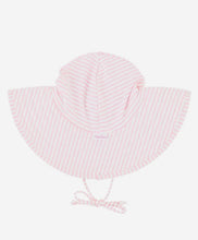 Load image into Gallery viewer, RuffleButts Girls Pink Seersucker Swim Hat
