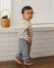 Load image into Gallery viewer, Quincy Mae  Rex Sweater Slate Stripe
