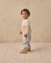 Load image into Gallery viewer, Quincy Mae  Rex Sweater Almond Stripe
