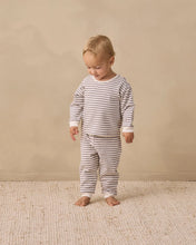 Load image into Gallery viewer, Quincy Mae Cozy Set Slate Stripe
