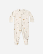 Load image into Gallery viewer, Quincy Mae Zip Long Sleeve Sleeper Footie Fox Land
