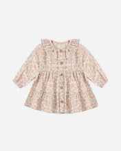 Load image into Gallery viewer, Quincy Mae  Ruffle Collar Button Dress Pink Blossom
