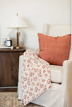 Load image into Gallery viewer, Helen Woven Cotton Sherpa-Backed Patterned Fringed Throw
