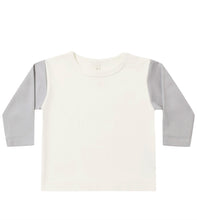 Load image into Gallery viewer, Quincy Mae Long Sleeve Raglan Tee Cloud
