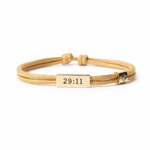 Load image into Gallery viewer, Lenny &amp; Eva Sentiment Cord Bracelet-Jeremiah 29:11, Trust the Process
