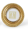 Two's Company Golden Beaded Textured Photo Frame