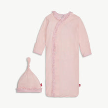 Load image into Gallery viewer, Magnetic Me Pin Dot Pink Gown + hat Set

