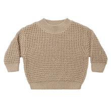Load image into Gallery viewer, Quincy Mae Chunky Knit Sweater - Heathered Latte
