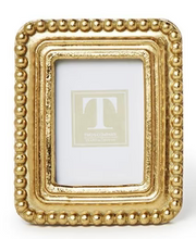 Load image into Gallery viewer, Two&#39;s Company Golden Beaded Textured Photo Frame
