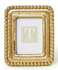 Two's Company Golden Beaded Textured Photo Frame