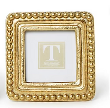 Load image into Gallery viewer, Two&#39;s Company Golden Beaded Textured Photo Frame
