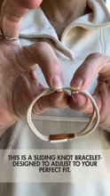 Load image into Gallery viewer, Lenny &amp; Eva Sentiment Bracelet – Faith | Espresso Brown Cord
