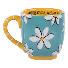 Load image into Gallery viewer, Daisy Pray More Worry Less Mug
