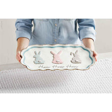 Load image into Gallery viewer, Mud Pie Bunny Trio Platter
