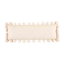 Load image into Gallery viewer, Mud Pie Cream Pom-Pom Pillow
