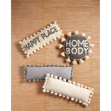 Load image into Gallery viewer, Mud Pie Cream Pom-Pom Pillow
